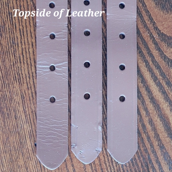 Lot of 3 Brown Leather Dog Collars Size 20 Unused - Picture 7 of 11